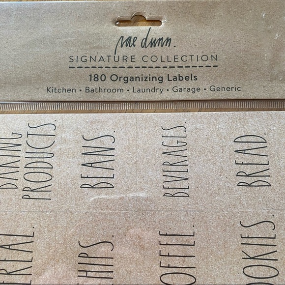 Rae Dunn 180 Organizing Labels Kitchen, Laundry, Garage, Bathroom, Generic NEW!! - Picture 3 of 5